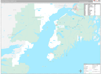 Kenai Peninsula Wall Map Premium Style